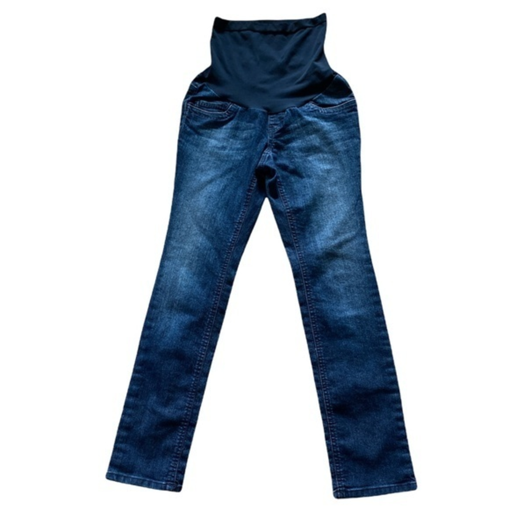 Indigo Blue Maternity Pull On Skinny‎ Jeans Sz. S